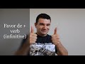 Simplifying Commands in Spanish with Favor de