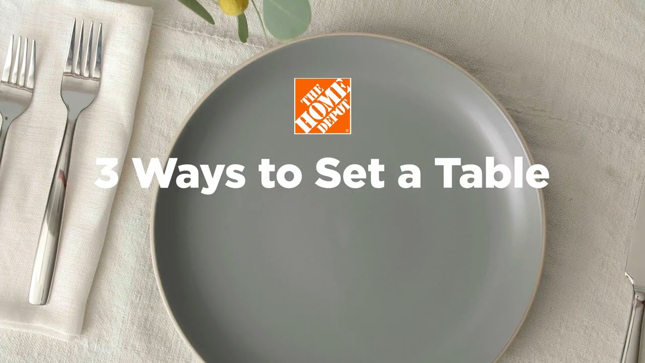 How to Set a Table, 3 Ways