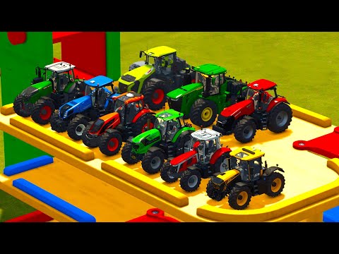 LOAD & TRANSPORT ALL TRACTORS & FORESTRY MACHINES TO THE TRAIN! Farming Simulator 25