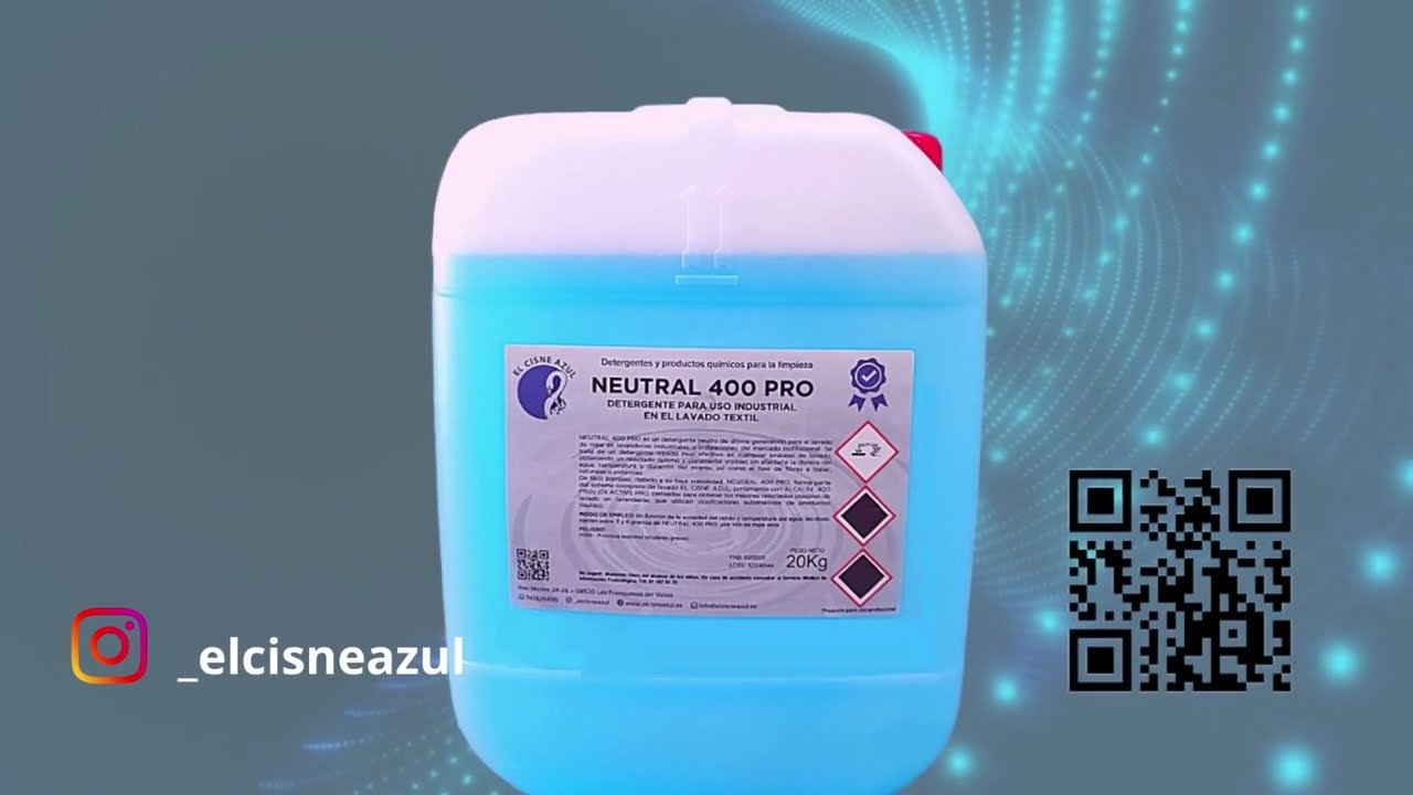 Video Detergentes Industriales para Ropa de El Cisne Azul