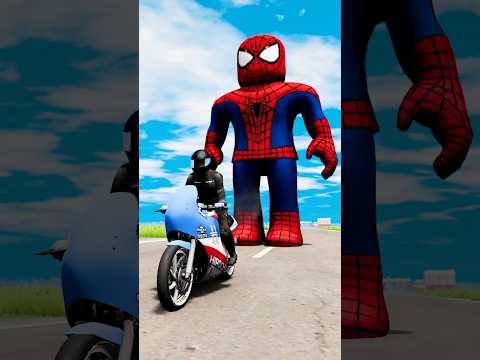 cars challenge vs spiderman roblox #shorts