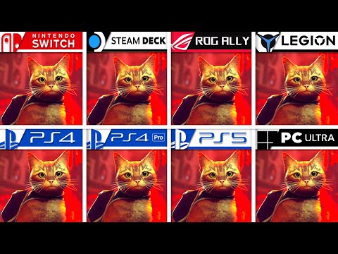 Stray | Switch vs Steam Deck vs ROG Ally vs Legion GO vs PS4 vs PS4 Pro vs PS5 vs PC Ultra | 4K