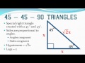 Exploring Special Right Triangles