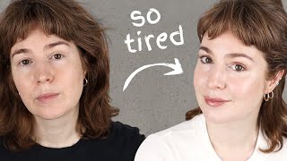 work or school makeup for when ur exhausted