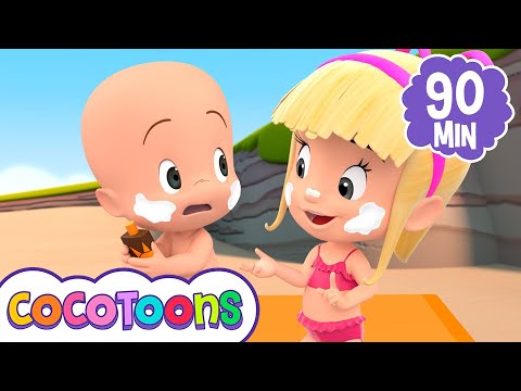 La Familia Dedo: Edición Verano ☀️ y más canciones infantiles de Cleo y Cuquin | Cocotoons