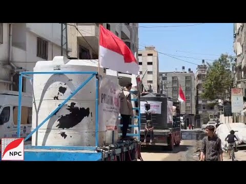 1,2 JUTA LITER AIR BAGI WARGA GAZA AMANAH RAKYAT INDONESIA