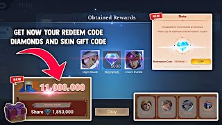 HOW TO GET THE NEW REDEEM CODE OF 5K DIAMONDS AND GIFT CODE SKIN + REWARDS! | MOBILE LEGENDS 2025