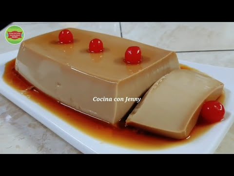 COMO HACER FLAN DE CAFÉ FÁCIL RAPIDO Y SIN HUEVO /Cocina con Jenny