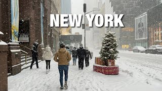 New York City Snow Walk LIVE Manhattan NYC Snowstorm 2025 (December 27, 2025)