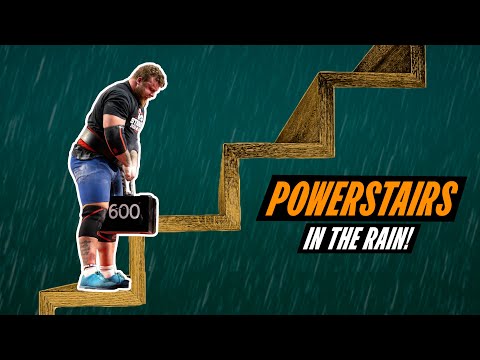 Tom Stoltman Trains Powerstairs in the POURING Rain | SMOE Prep Continues