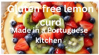 Gluten free lemon curd tart 