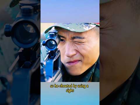 In order to get first place in the shooting test, the new recruit actually used a scope tocheat#usa