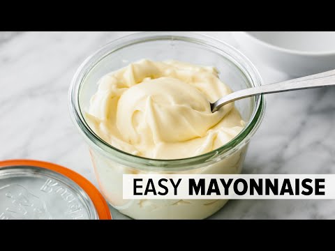 HOW TO MAKE MAYONNAISE | easy mayo recipe with stick blender