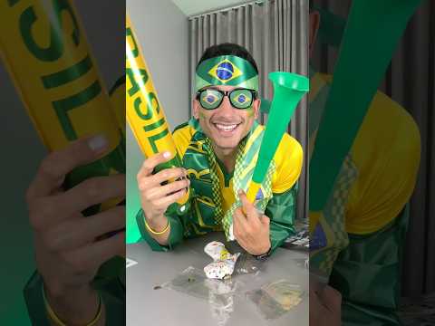 KIT TORCEDOR pra usar na COPA DO MUNDO! 🇧🇷💛💚