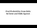 Probability and Odds Concepts