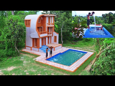 [Full Video] Build Creative Water Slide Park To Underground Swimming Pool & Beautiful Villa House