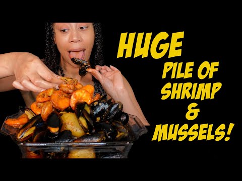 JUICY Mussels & SHRIMP MUKBANG | CAUTION!! Slurping, Burping & Sucking Sounds