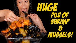 JUICY Mussels & SHRIMP MUKBANG | CAUTION!! Slurping, Burping & Sucking Sounds