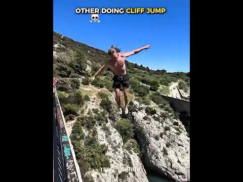 other doing clift jump vs this one 💀#trollface#troll#edit#cr7