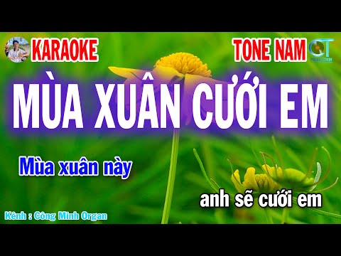 Mùa Xuân Cưới Em Karaoke Tone Nam – Nhạc Sống Xuân