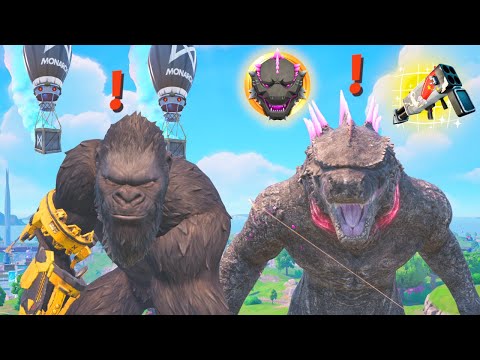 The Random GODZILLA KONG Boss Challenge In Fortnite