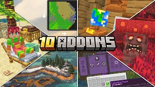 TOP 10 ADDONS PARA MINECRAFT PE 1.21 (Bedrock)