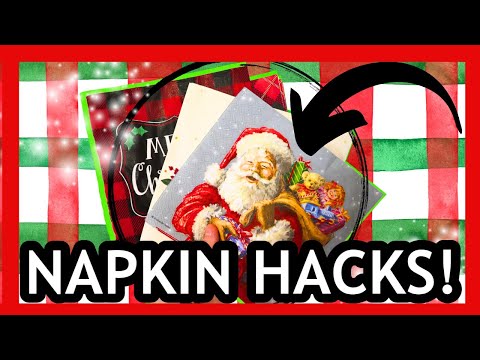 🤯 YOU WON'T BELIEVE WHAT I MADE WITH $1 NAPKINS | DIY CHRISTMAS NAPKIN HACKS | CHRISTMAS CRAFTS 2024