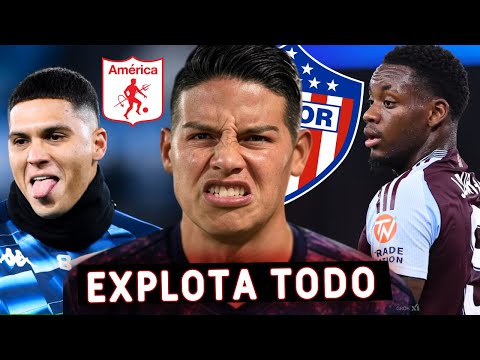 SE CONFIRMA!✅ FICHAJAZO COLOMBIANO - JAMES EXPLOTA x JUNIOR ¿RECHAZA OFERTA?😡 - JHON DURAN RAKING