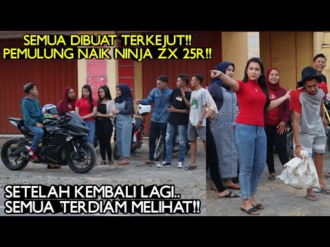 DATANGI CEWEK BARU KENAL!!BOS MUDA NYAMAR JADI PEMULUNG DAN NAIK ZX 25R!! Semua terkejut..