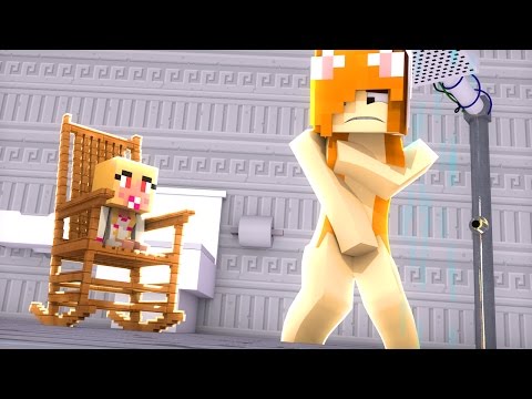 Minecraft: WHO'S YOUR FAMILY - BEBE ANNABELLE VIU SUA AMIGA NO BANHO?!