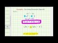 Factoring Binomials and GCF