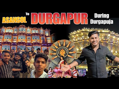 Durgapur During Durga Puja Asansol to Durgapur night out unique pandal Tour 2024 #asansol #durgapur