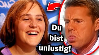 Kandidatin denkt, sie ist der LUSTIGSTE Mensch der WELT.. (DSDS)