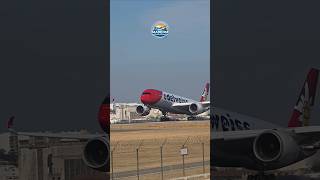 Edelweiss A350-900 landing at Faro Airport #planes #aviation