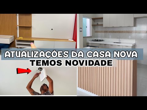 Temos novidade | fomos ver painel de tv | vamos ter planejado no banheiro | casa limpa