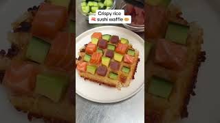 Crispy Rice Sushi Waffle