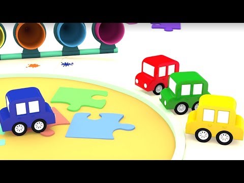 Мультик 4 машинки играют в пейнтбол. Мультфильмы для детей