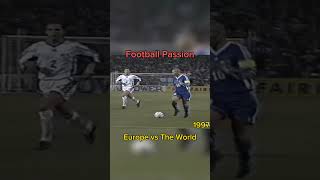 RONALDO ALL GOALS AND ASSIST 1997 EUROPE vs THE WOLRD- RONALDO vs ZIDANE #footballshorts #goals