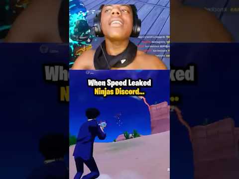 Speed crys after leaking ninjas discord ☹️ #speed #ninja #fortnite