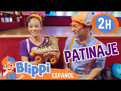 Blippi y Meekah patinan juntos🛼| Canciones Infantiles🎵| Juega y aprende | Moonbug Español | Blippi