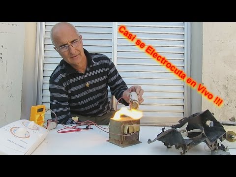 Anciano Youtuber Casi es Electrocutado por transformador de Microondas/ Elder Almost Electrocuted