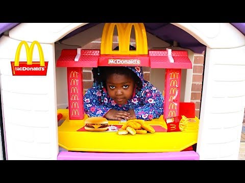 MCDONALDS DRIVE THRU Compilation By Toys AndFun Sisters
