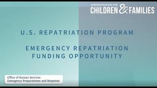 Webinar: 2026 Emergency Repatriation Funding Opportunity