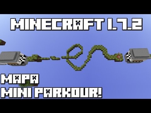 Minecraft 1.7.2 MAPA MINIPARKOUR!