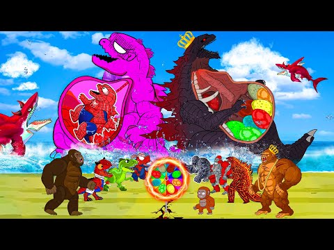 GODZILLA Giant Pregnant? KONG Animated Rescue Evolution Ghidorah - King Mecha Monsterverse Monter?