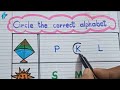 Identifying Letters and Pictures