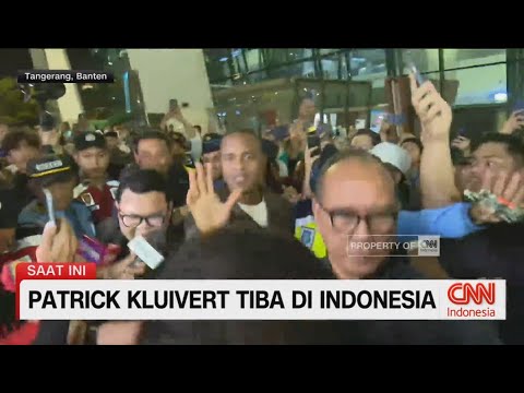 Detik-Detik Patrick Kluivert Tiba di Indonesia