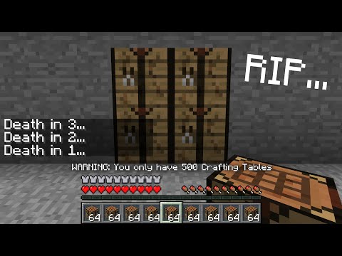 Minecraft UHC but a player is ELIMINATED every MINUTE if they have the FEWEST crafting tables...