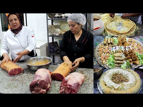 الروتي اللحم .بوفي الخطبة و بسطيلة الحوت بطريقة مختلفة مع الاستاذة فدوى مراتب/حلقة 166