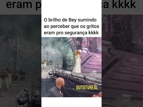 Segurança de Beyoncé rouba a cena em show? kkkkk  #Shorts #Humor